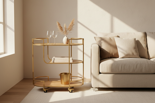 3-Tier Rolling Cart – Interior Scene