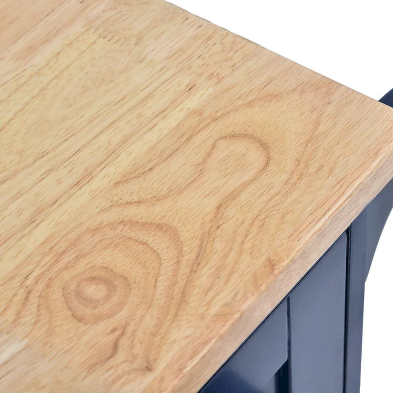 Rollbarer Küchenwagen mit Mikrowellenschrank, Schubladen und Gewürzregal