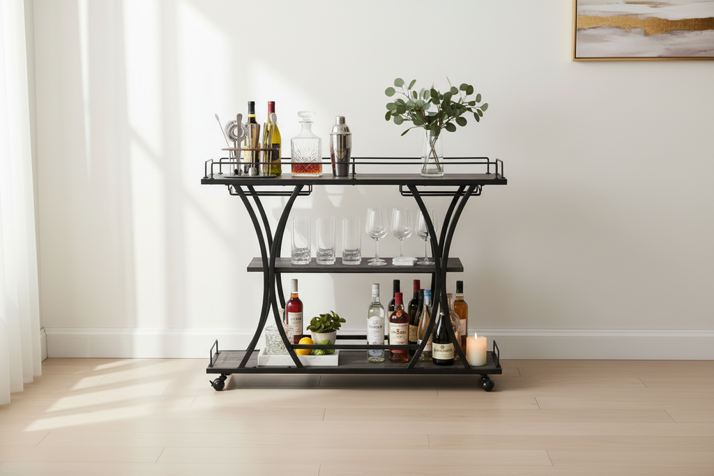 Industrial Bar Cart – Rich Styled Scene